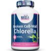 Haya Labs Broken Cell Wall Chlorella (Chlorelė) 100kaps.Galioja iki 2024-05-30