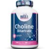 Haya Labs Choline Bitartrate (Cholino bitartratas) 100kaps.