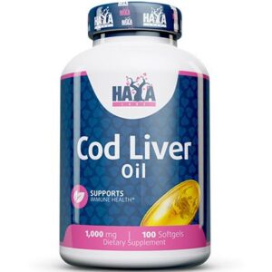 Haya Labs Cod Liver Oil (Menkių kepenų aliejus) 100kaps.