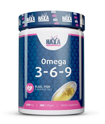 Haya Labs Omega 3-6-9 200 kaps. (žuvų taukai)
