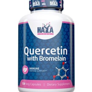 Haya Labs Quercetin with Bromelain (kvercetinas su bromelainu) 120 kaps.