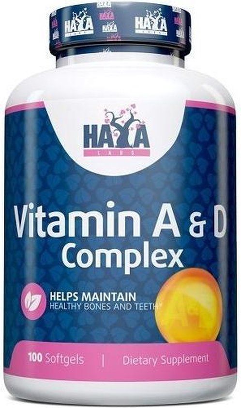 Haya Labs Vitamin A & D Complex 100 kaps.