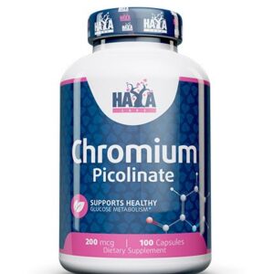 Haya Labs Chromium Picolinate (Chromo pikolinatas) 100 kaps.