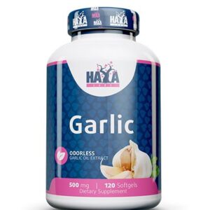 Haya Labs Odorless Garlic (Bekvapis česnakas) 120 kaps.
