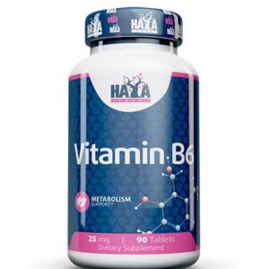 Haya Labs Vitamin B6 90 tab. (vitaminas B6)