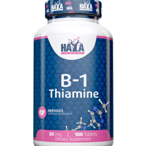Haya Labs B-1 Thiamine 100 tabl. (Vitaminas B1)