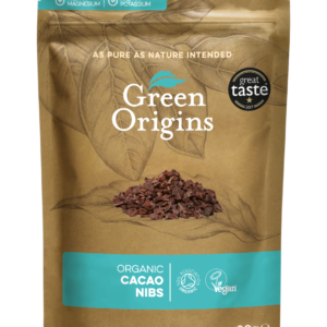 Green Origins Organic Cacao Nibs (kakavos gabaliukai) 90 g.