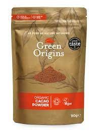 Green Origins Organic Cacao Powder (kakavos milteliai) 90 g.
