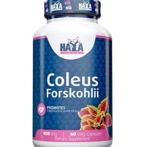 Haya Labs Coleus Forskohlii (Barzdotųjų cimbžiedų šaknų ekstraktas) 60 kaps.