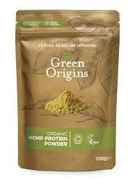 Green Origins Organic Hemp Protein Powder  (kanapių baltymų milteliai) 100 g.