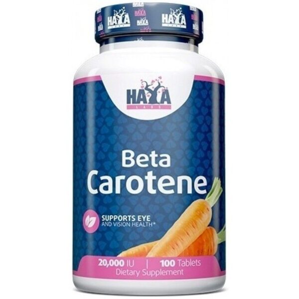 Haya Labs Beta Carotene (Vitaminas A) 100 tabl.
