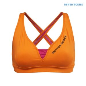 Better Bodies Contrast Short Top (Orange/Pink)