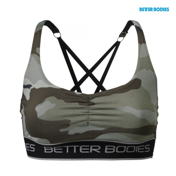 Better Bodies Athlete Short Top (Green Camo Print)