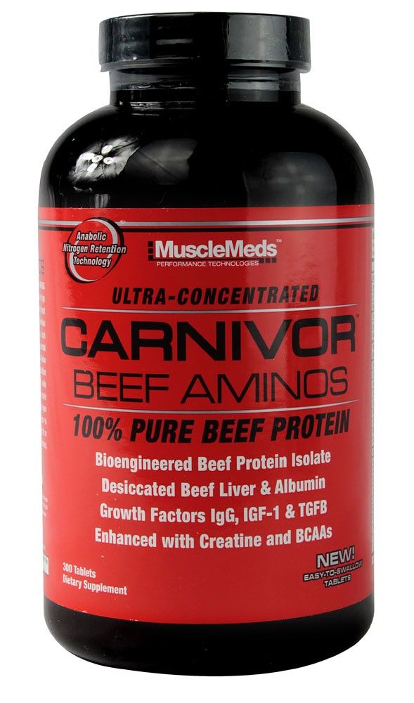 MuscleMeds Carnivor Beef Aminos 300 tab.
