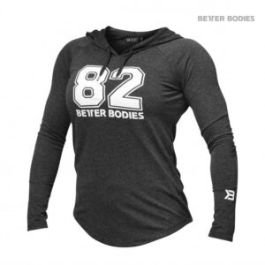 Better Bodies Varsity Hoodie (Graphite/Melange)