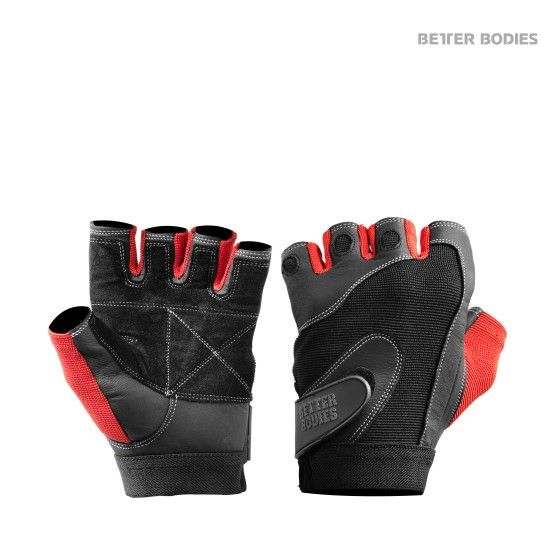 Better Bodies Pro Lifting Gloves (Black/Red)