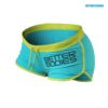 Better Bodies Contrast Hotpants (Aqua/Lime)