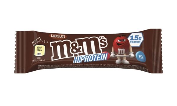 M&M's Hi protein bar (batonėlis) 51 g. GALIOJA IKI 2024.05.23