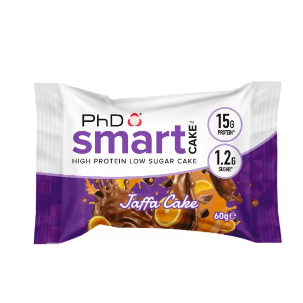 PhD Smart Cake (baltyminis sausainis) 60g. GALIOJA IKI 2023.08.23