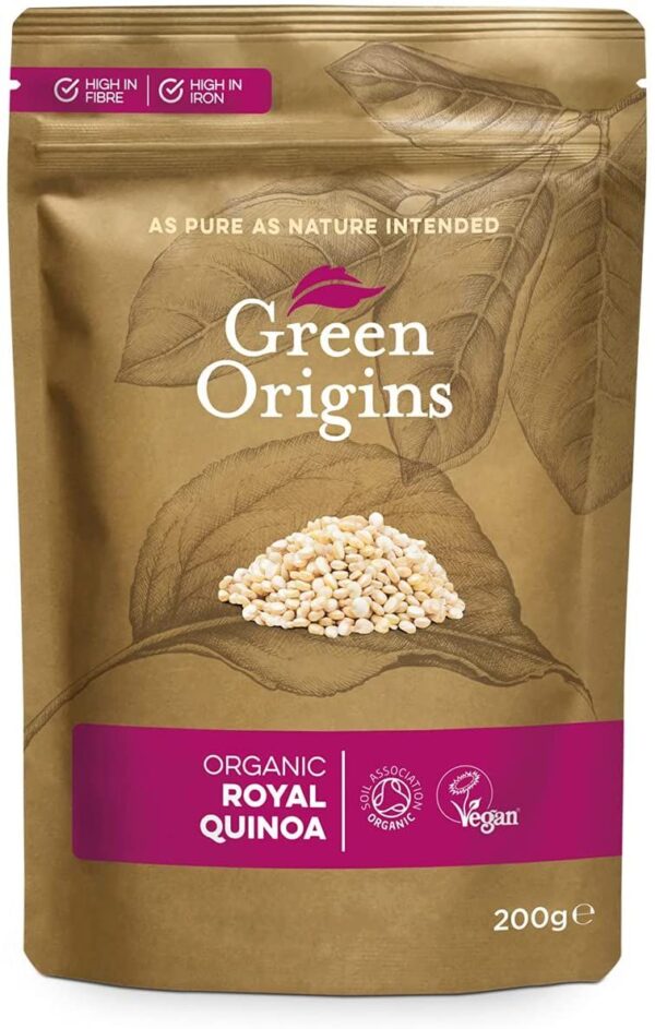 Green Origins Organic Royal Quinoa Grain (karališkoji kvinoja) 200 g.