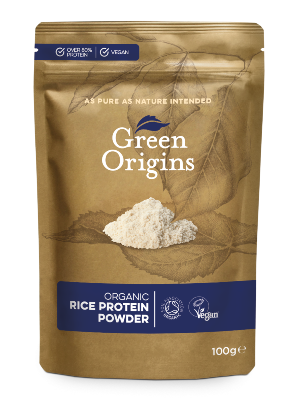 Green Origins Organic Rice Protein Powder (ryžių baltymas) 250 g.