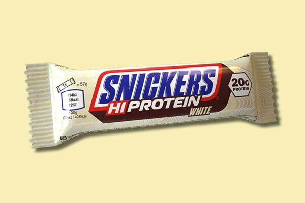 Snickers High Protein White Bar (baltyminis batonėlis) 57g.