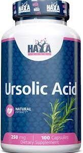 Haya Labs Ursolic Acid (Ursolio rūgštis (iš rozmarino lapų ekstrakto) 100 kaps.