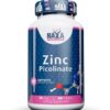 Haya Labs Zinc Picolinate 60 tabl. (cinko pikolinatas)