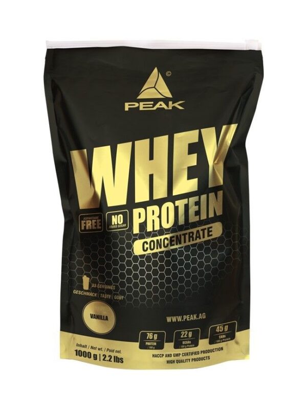 Peak Whey Protein Concentrate 900 g.