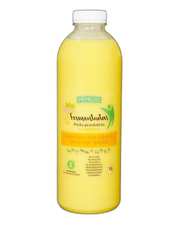 Mėmelio Fermentuotas avižų produktas su ciberžole 1 L.