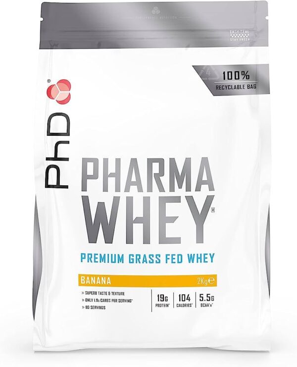 PhD Pharma Whey Protein 2000 g. GALIOJIMAS IKI 2023.07.31