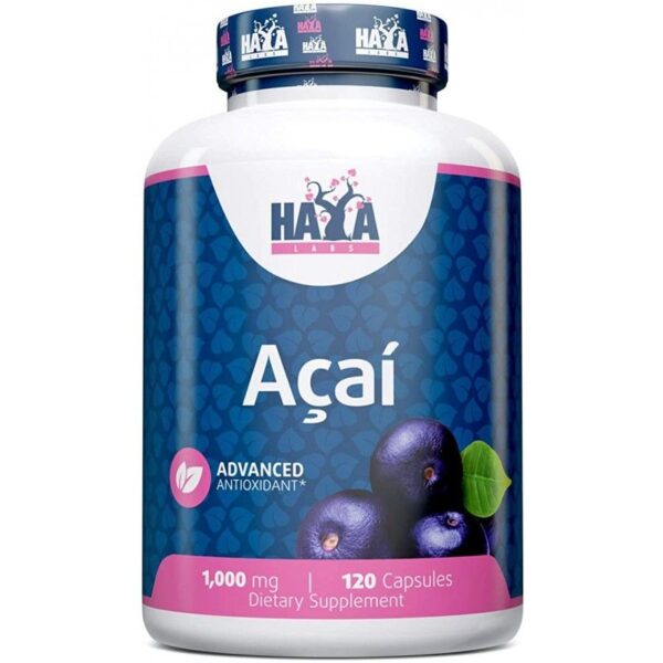 Haya Labs Acai (Acai uogų ekstraktas) 120 kaps.