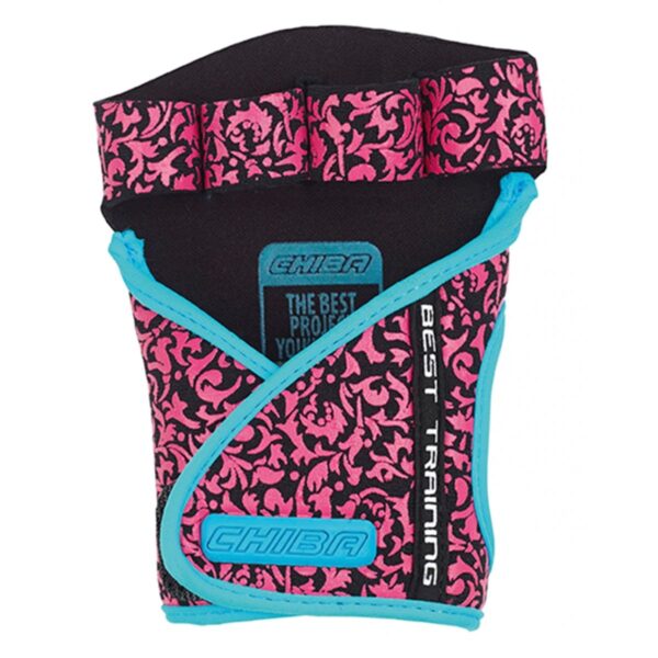 Chiba Lady Motivation Gloves 40936 (black/pink/turquoise) pirštinės