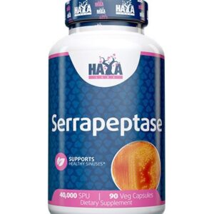 Haya Labs Serrapeptase (Serapeptazės fermentas) 90 kaps.