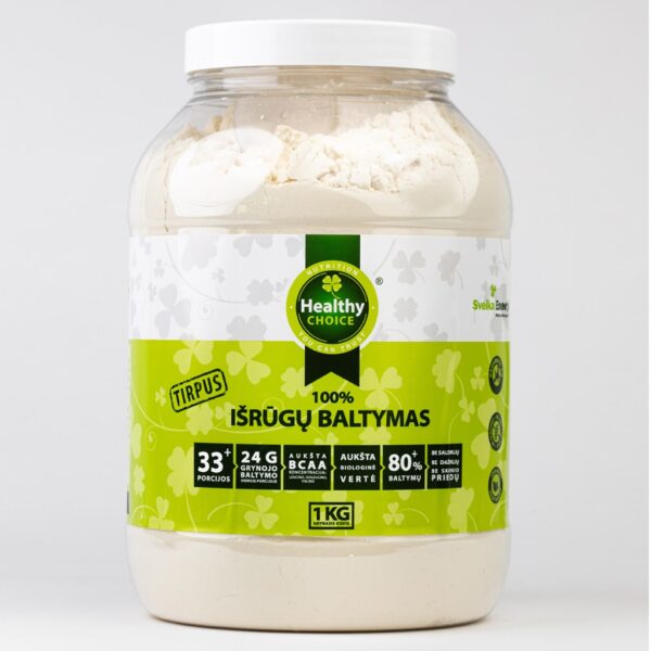Healthy choice 100% išrūgų baltymų koncentratas 1kg