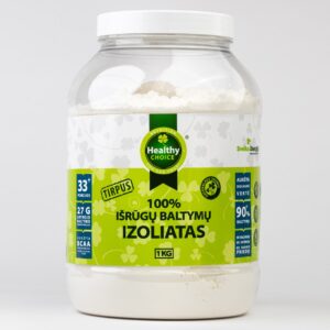 Healthy choice 100% išrūgų baltymų izoliatas 1kg