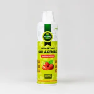 Healthy choice 100% grynas kolagenas braškių skonio, 500ml
