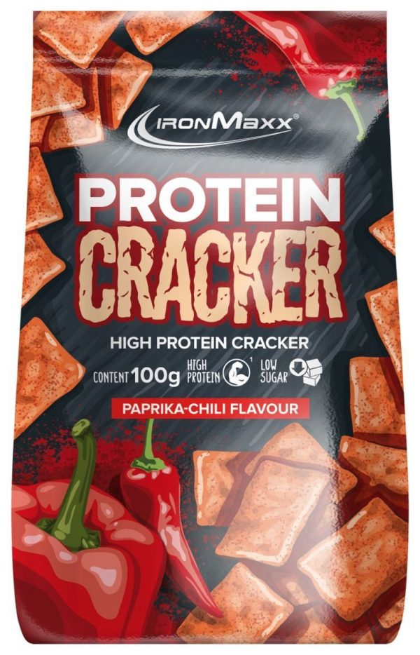 IronMaxx Protein Cracker 100 g. (krekeriai) paprika-chili