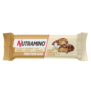 Nutramino Protein Crispy Vanilla & Caramel Bar 55 g. Galioja iki 2024-11-30