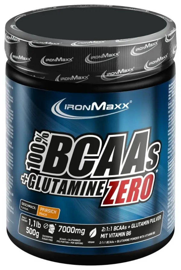IronMaxx 100% BCAAs + Glutamine Zero 500 g.