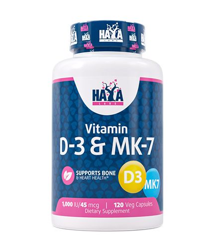 Haya Labs Vitamin D-3 1000 & МK-7 120 kaps.