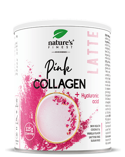 Nature's Finest gėrimo milteliai Pink Collagen Latte 125 g.
