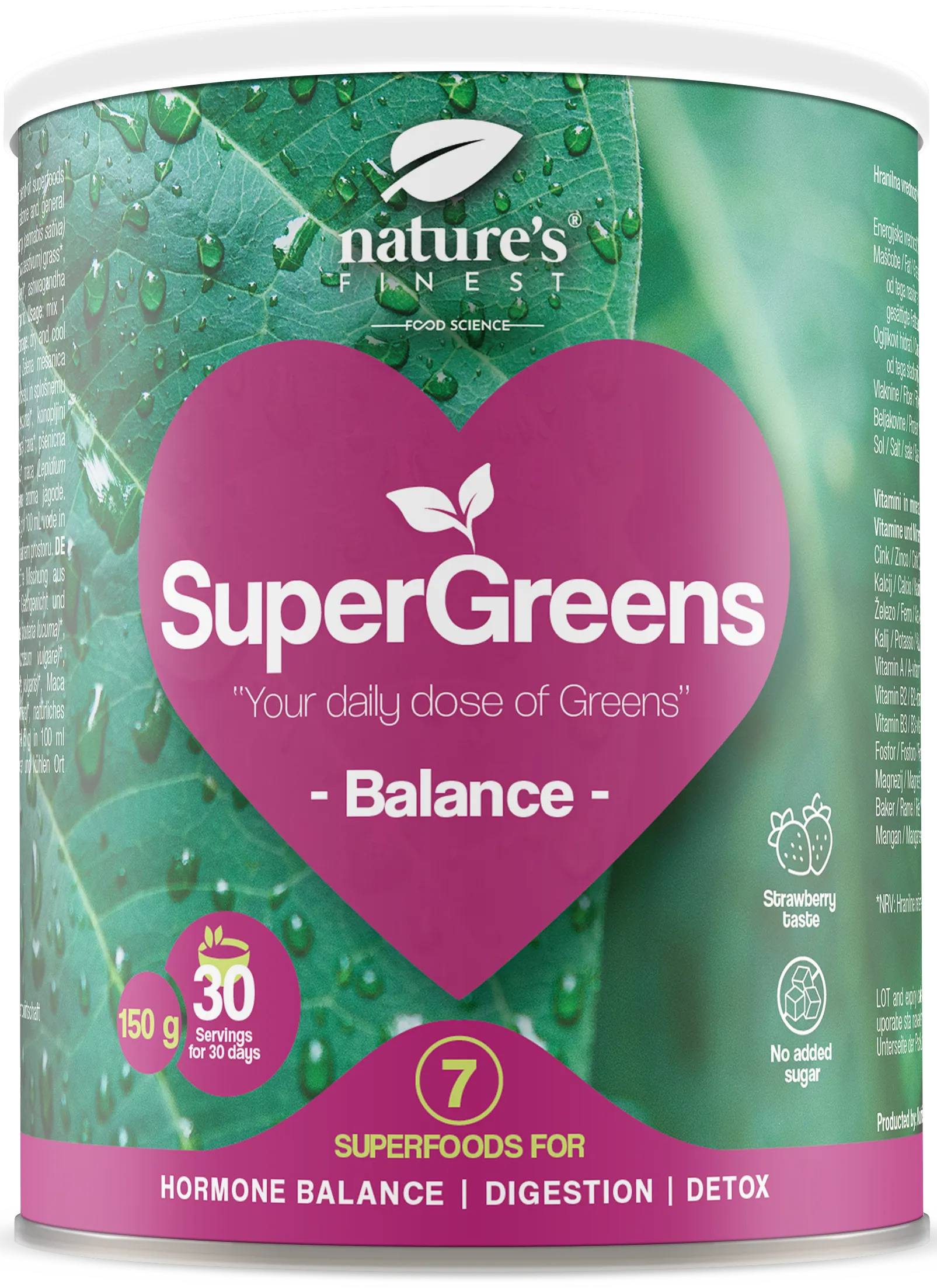 Nature's Finest supermaisto mišinys balansui „SuperGreens BALANCE“