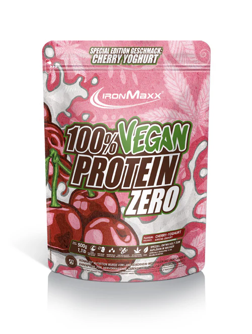 IronMaxx 100% Vegan Protein Zero 500 g. GALIOJA IKI: 2025.05.31