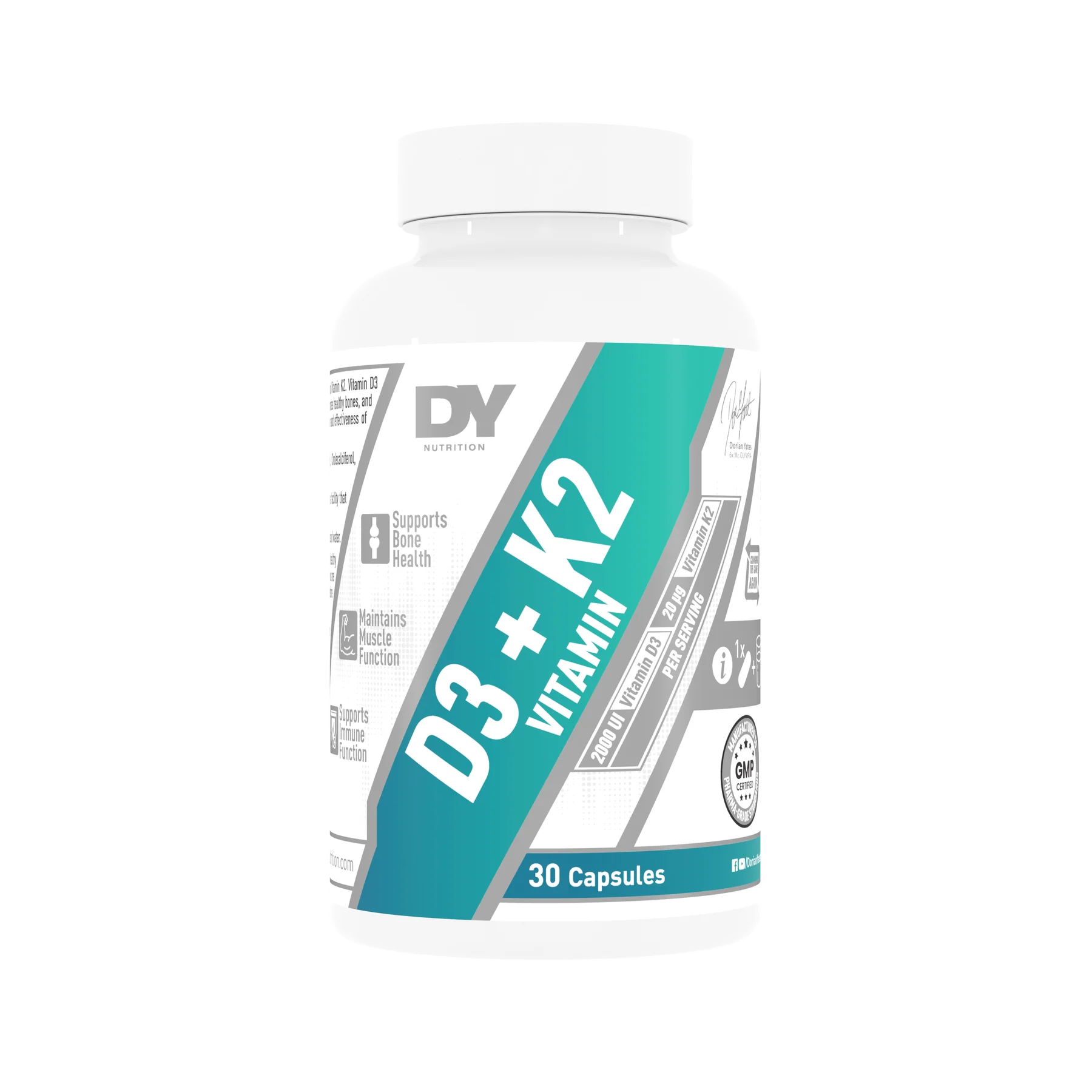 Dorian Yates Nutrition Vitamin D3 + K2 30 kaps.