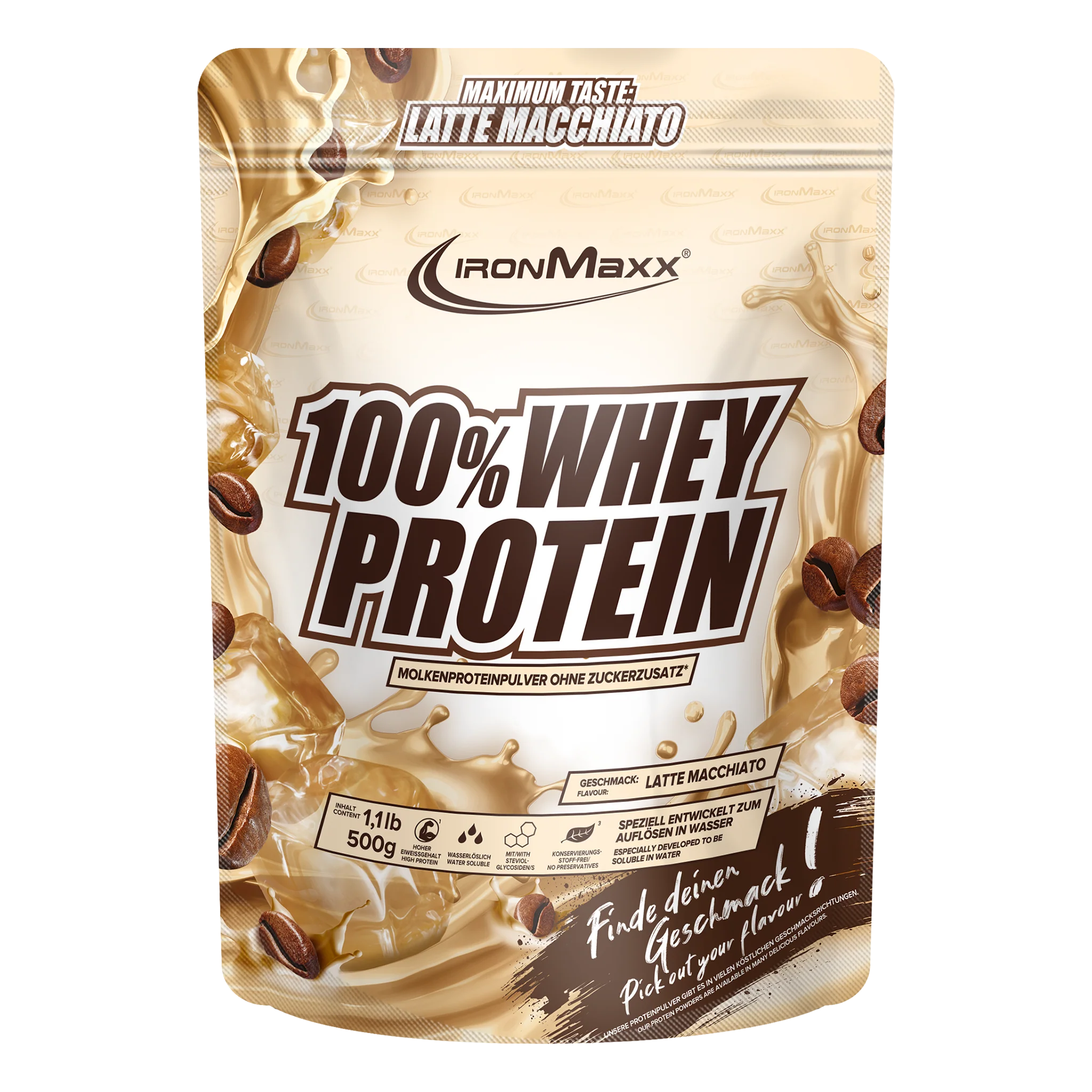 IronMaxx 100% Whey Protein 500 g.