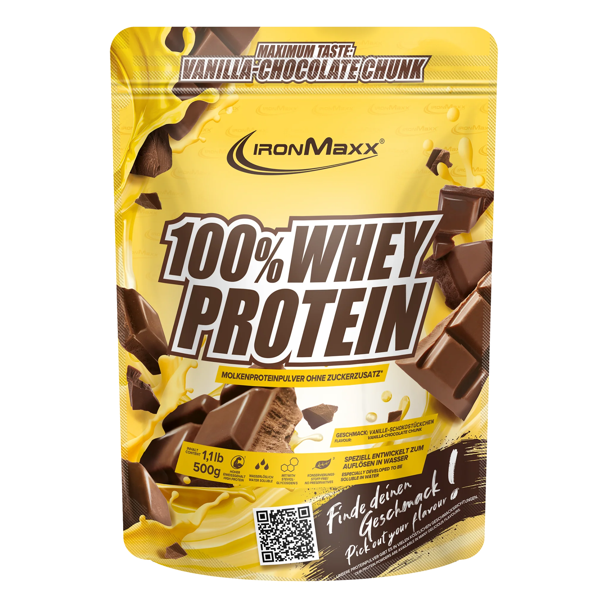 IronMaxx 100% Whey Protein 500 g.