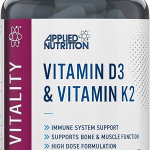 Applied Nutrition Vitamin D3 & K2 60 kaps.