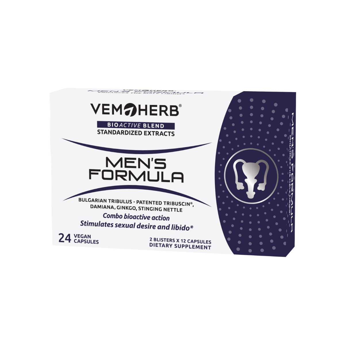 VemoHerb Men’s Formula 24 kaps. Testosterno papildai