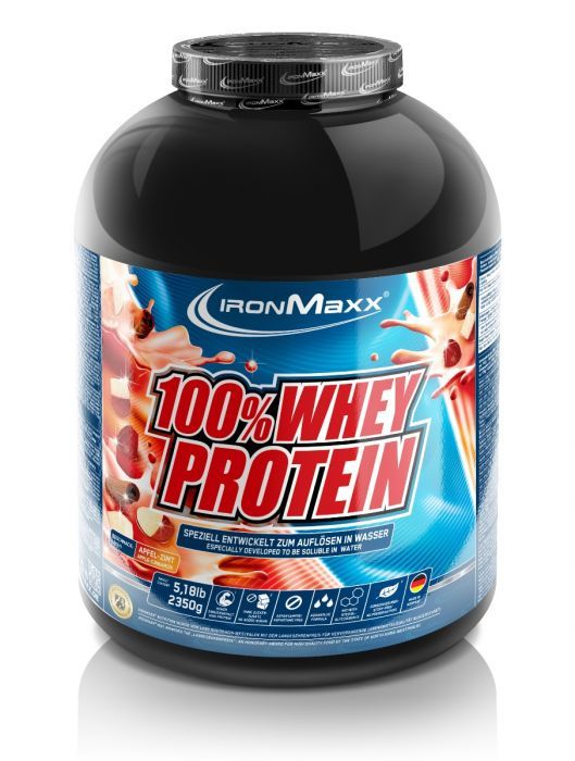 IronMaxx 100% Whey Protein Apple -Cinnamon 2350 g. Galioja iki 2026-01-30
